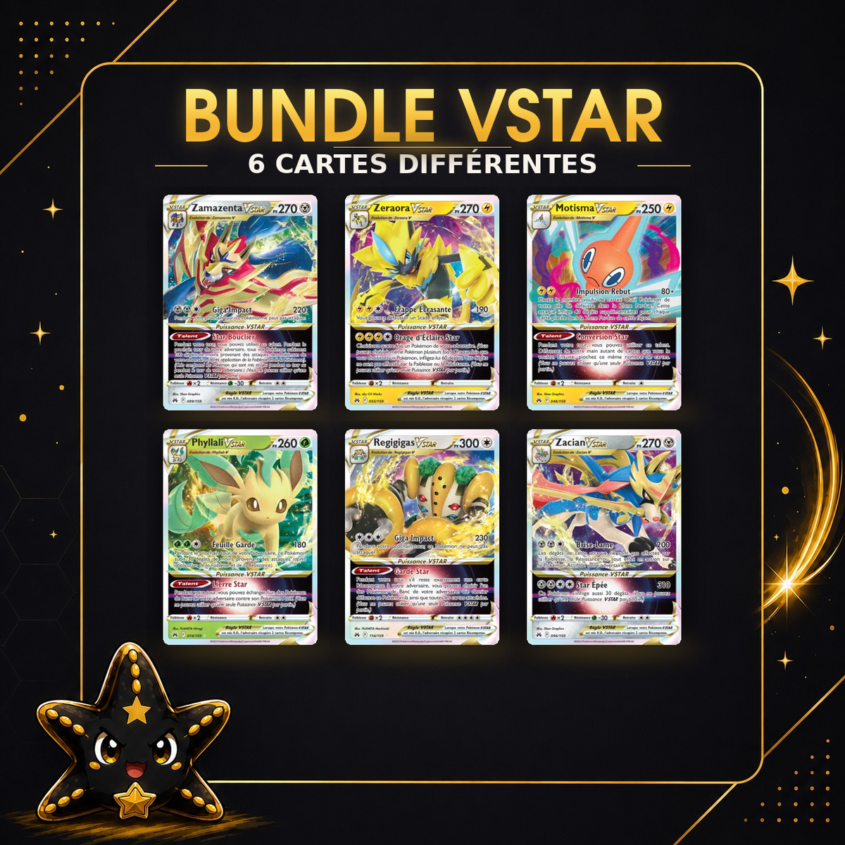 Bundle Ultra Cartes ✨ : 6 Pokémon VSTAR Zénith Suprême - EX