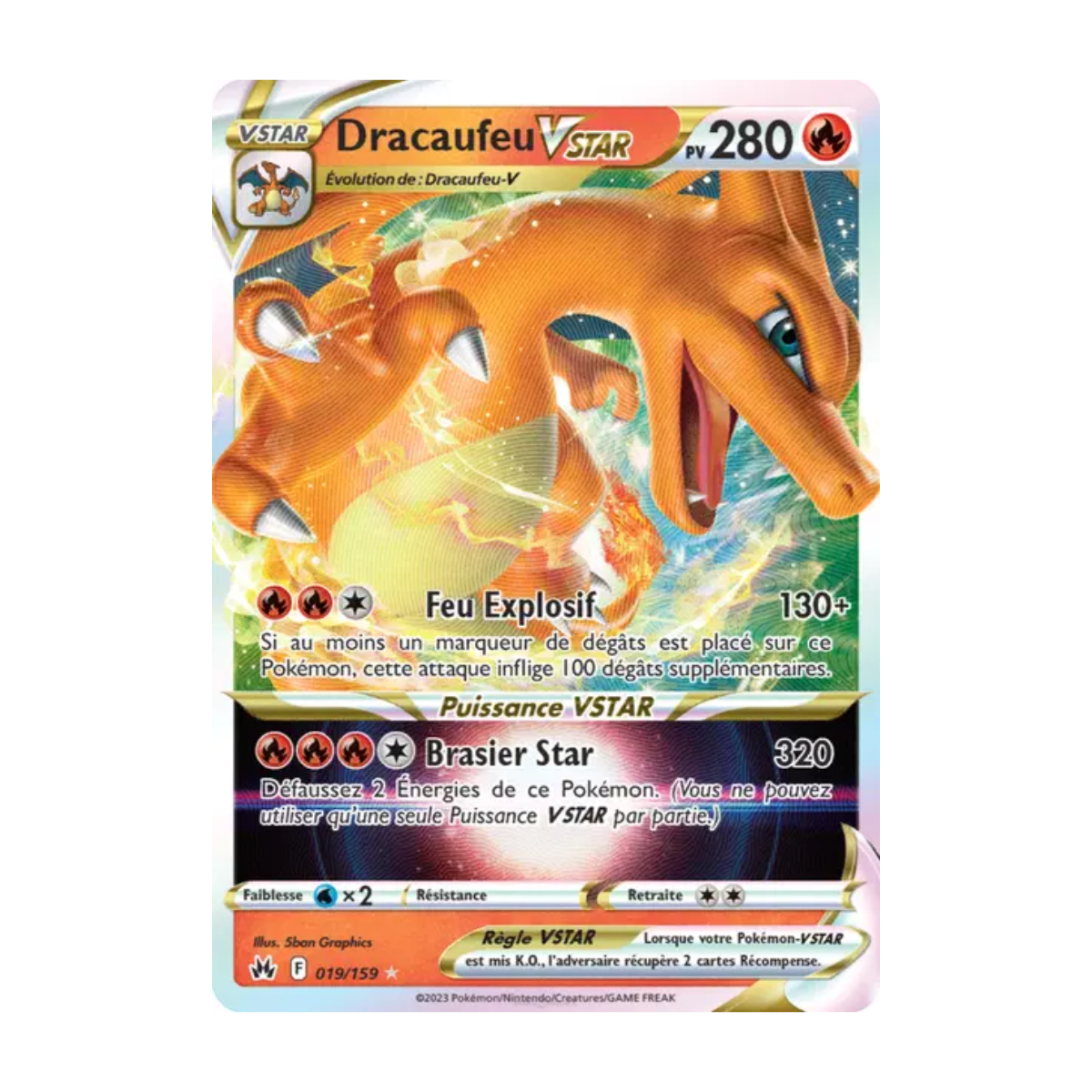 Dracaufeu VSTAR 019/159 - Zénith Suprême - NM