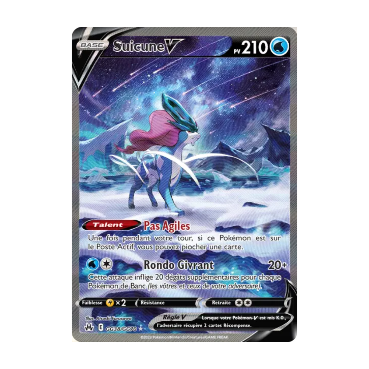 Suicune V GG38/GG70 - Zénith Suprême - EX
